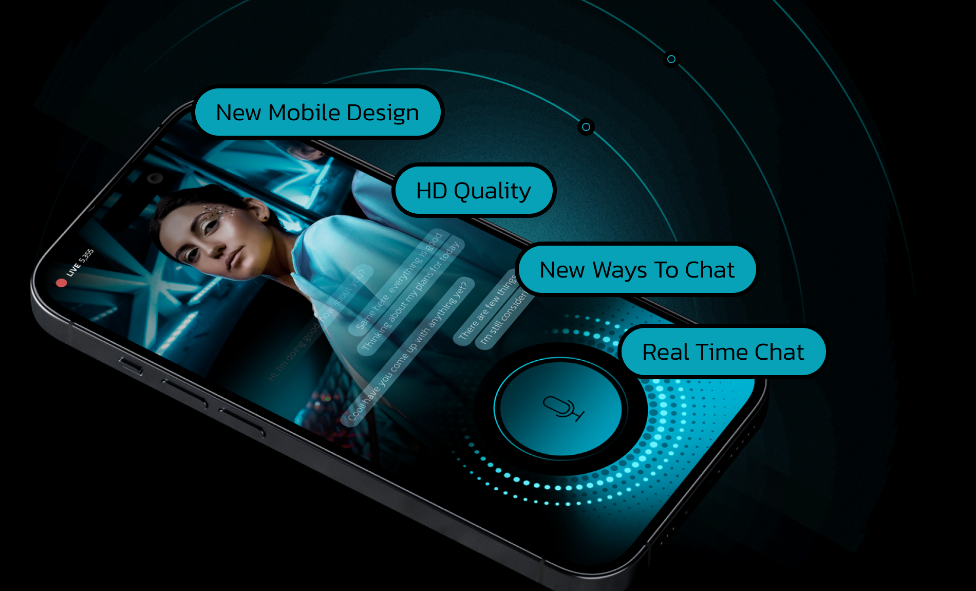 VSM mobile app: new mobile design, HD quality, new ways to chat, real time chat